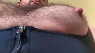 Dominant Daddy With Pumped Hairy Muscle Tits Verbal Worship