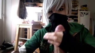 cutie gets a big load from a huge cock