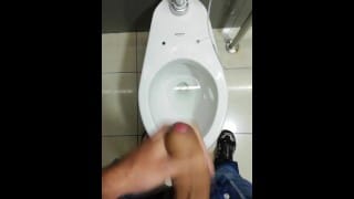 Jerking Off My Big Uncut Cock At The Mall’s Public Bathroom – Camilo Brown