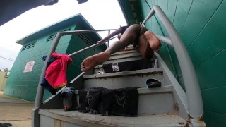 Outside Public Play Feet Ass Dick/Ringhaver Park Jacksonville FL/  Justfor.fans/Blakkink