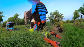 Outdoor Fuck with my BF in Fox MX Gear