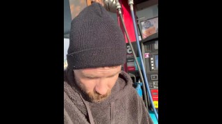 Cute guy gets gas with a massive butt plug in his ass