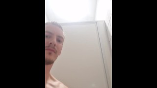 Toilet cumshot