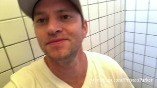 Preston Parker Cums In Public