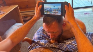 Camping with step son and helping him relax