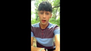 Twink farts long loud and wet – outdoor